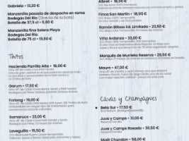 Dona Calma Gastrobar Sanlucar De Barrameda menu