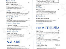 Ponderosa Beach menu