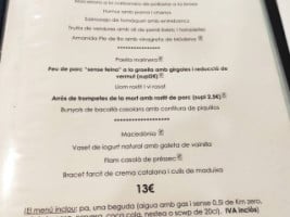 Ple De Bo menu