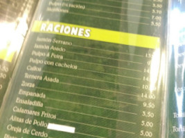 Ameixeira menu