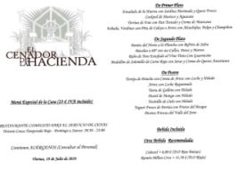 La Hacienda De Don Juan Llanes menu