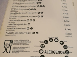 El Surtidor menu