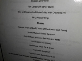 Da Silva's menu