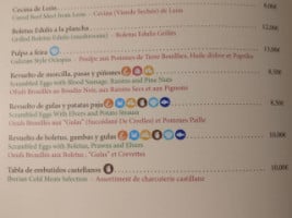 La Posada De La Puebla De Sanabria menu