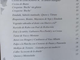 El Buche menu