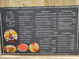 El Corral De Guevara menu