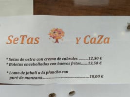 La Fanega De Roque menu