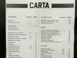 Avenida menu