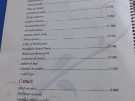 Meson Onate menu