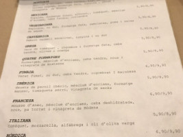 Moncatavins menu