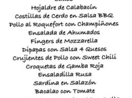 Los Chiveros menu