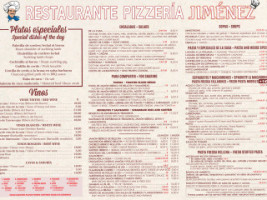 Daniel Jimenez Jimena menu