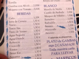 Restautante La Mezquita menu