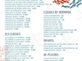 Ca L'herminda menu