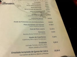 Tapas Brisa menu