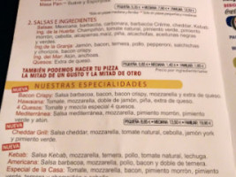 Pizza Expert Alcantarilla menu