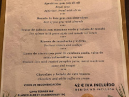 Lapsus Bistro menu