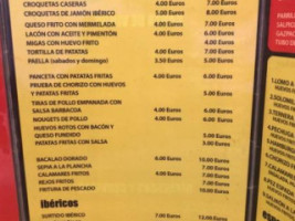 Area De Servicio Ruta 5 menu