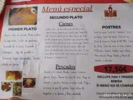 La Bolera menu