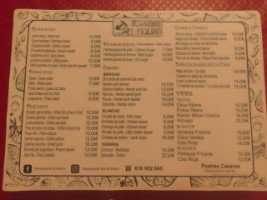 El Molino menu