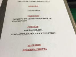 Gran Buda menu