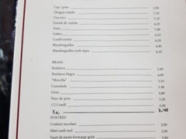 La Cooperativa menu