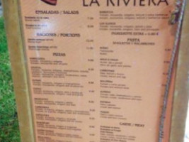 Bar Restaurante La Riviera The Rivi menu