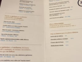 Taberna Trasteo menu