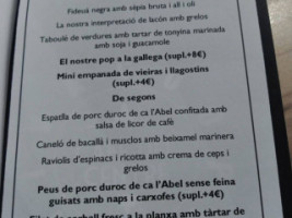 Cafe Del Centre menu