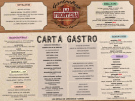 La Frontera menu