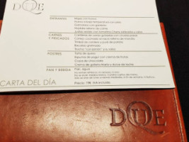 Duque menu