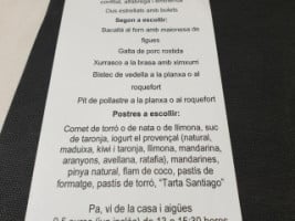 El Panxu menu