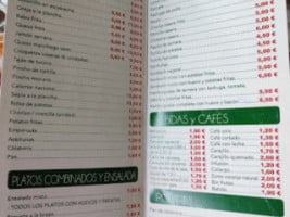 El Penon menu