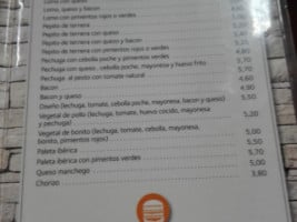 Bibi Txokoa menu