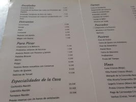 El Rancho Grande menu