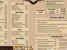 Restauracion Posada San Anton 2019 Sl menu