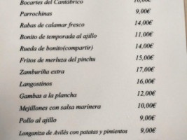 Sidreria La Colonial menu