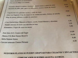 Ca La Pepa menu