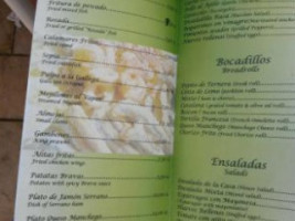 Cafeteria La Iglesia menu