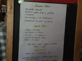 El Portalet menu