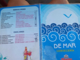 Cerveceria De Mar menu