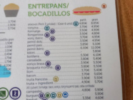 Espai Mireia menu