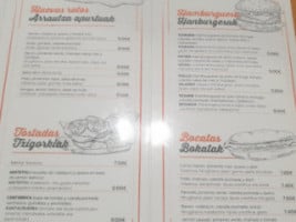 Cafeteria Toskana menu