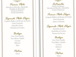 La Piscina Salon De Bodas menu