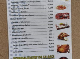 Parrilla El Canalon menu