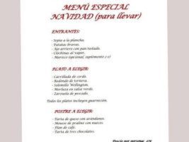 Acacia menu