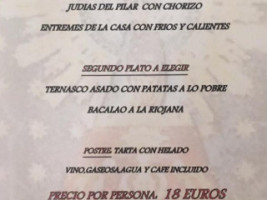 El Jaral menu