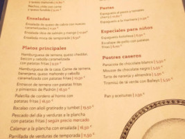 Molino menu