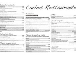 Carlos menu