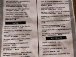 Gastrobar La Carreta menu